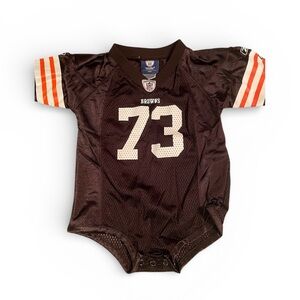 Reebok On Field NFL  Joe Thomas 73 Cleveland Browns Jersey One Piece SZ 24 Month